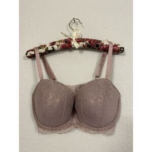 Victoria's Secret SEXY LUX EYELASH Bra Women's 34DDD Dream Angels Purple Lace
